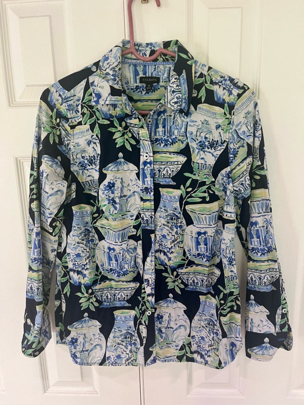 Talbots 100% cotton button down-XS